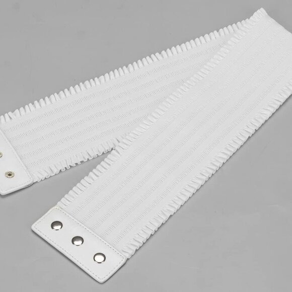 Women's Stretchy Elastic Wide Belt Waist Cincher Corset Dress Accessory - Picture 6 of 9